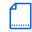 A blue and white logo of a document paper with a blue background.